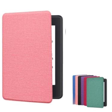 Imagem de Capa Para Kindle 11ª Geração 2022 2024 Modelos C2V2L3 RS23CV 6 Polegadas Com Alça, Hibernação Automática, Fechamento Magnético, Leve e Resistente Para Leitura Confortável (Rosa)