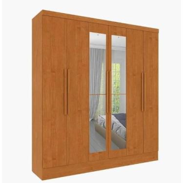 Imagem de Guarda Roupa Bariloche 6 Portas com Espelho - Tcil Móveis