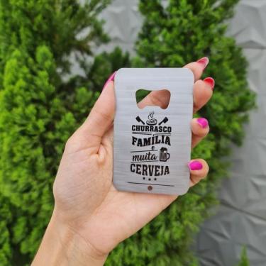 Imagem de Abridor de Garrafa em aço inox - Lino Corte a Laser