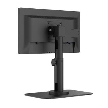 Imagem de Mount-It! Suporte para monitor POS, suporte VESA de mesa ajustável para telas de 13 a 32 polegadas, rotação de inclinação giratória de movimento total ajustável em altura, base independente ou