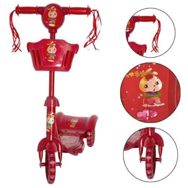 Imagem de Patinete Infantil Radical 3 Rodas com Cestinha Compacto - TOYS 2U