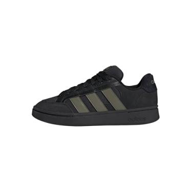 Imagem de adidas Grand Court Alpha Tênis masculino, Preto/Oliva Strata/Preto, 35