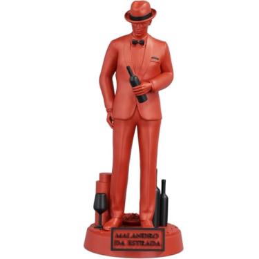 Imagem de Estátua Malandro da Estrada Imagem Umbanda Candomblé (Cor Sanguis Obscurus)