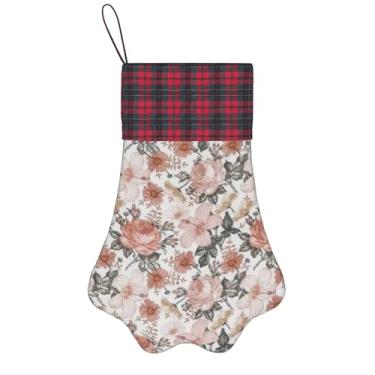 Imagem de SKKNT Flor Paris Torre Eiffel Impressão Meias de Natal Animais de Estimação Decoração de Natal Cães Gatos Árvore Decoração Doce Presente Conveniente