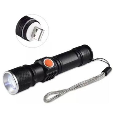 Imagem de Lanterna Tatica 68000w Militar Longo Alcance Usb.