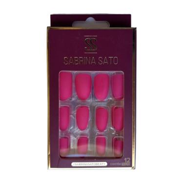 Imagem de Sabrina Sato Unhas Postiças Autocolantes Pink Ss2192-3 Com 12