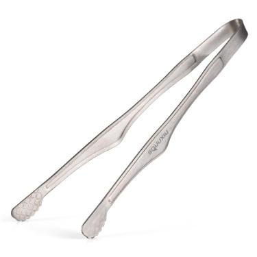 Imagem de Conjunto de Panela para Churrasco e Pinças Ti Camping Utensílios Cozinha Portáteis Superfície Antiaderente Final Mate Le