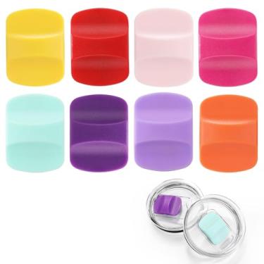 Imagem de 8 peças de substituição deslizante magnético de tampa, bloco de pressão magnético de substituição, compatível com tampas YETI de 290 ml, 473 ml, 567 g, 737 g, 850 g (cor 06)