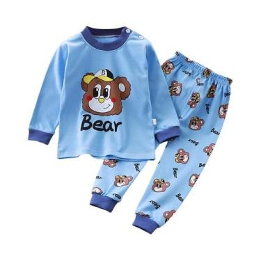 Imagem de Conjuntos De Pijamas De Unicórnio Para Crianças Unissex, Confortáveis 