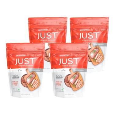 Imagem de Kit Petisco Just Frango e Pato Caes Gatos 75g 4 unidades - GERMANHART