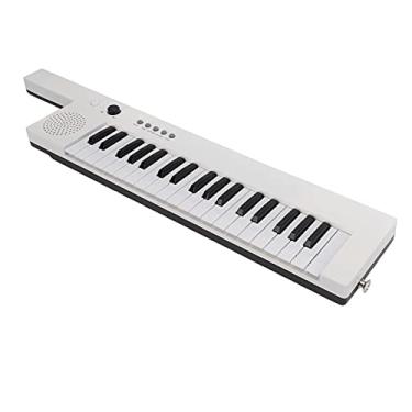 Imagem de Generic Órgão Eletrônico, Teclado de Piano Com 37 Teclas, Mini Keytar Com Polifonia de 32 Notas, Teclado de Guitarra Portátil para Prática e Apresentações (BF-3755 branco)