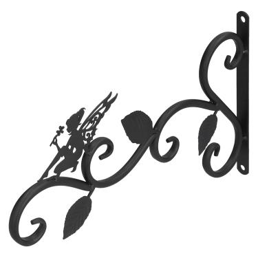 Imagem de GLOGLOW Suporte de Plantas Suspensas, Gancho de Plantador de Parede de Ferro Forjado para Alimentador de Pássaros de Cesta de Musgo de Fibra de, Com Acessórios de Parafuso de