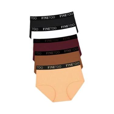 Imagem de Calcinhas Femininas plus Size De Algodão Sem Costura De Cintura Alta 5