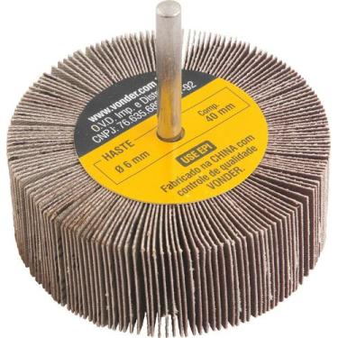 Imagem de Roda de Lixa 80mmX30mm c/ Haste G220 - Vonder