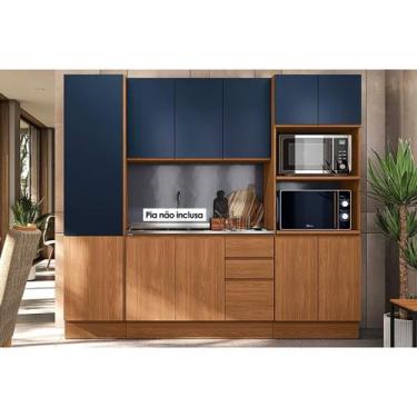Imagem de Kit Cozinha Modulada 4 Peças Ciela (1Aéreo+1Balcão+2Paneleiros) C4P81 