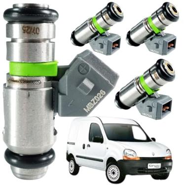 Imagem de Kit Com 4 Bicos Injetores kangoo 1.6 16V Gasolina 1999 2000 2001 2002 2003 2004 2005-50152602, IWP026
