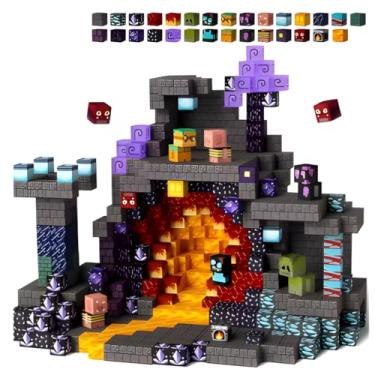 Imagem de Blocos de Construção Magnéticos, Brinquedo Educativo, Cubos Magnéticos Empilháveis Coloridos, 100 Peças, para Crianças de 3 a 8 Anos