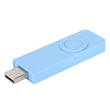 Imagem de Irfora Leitor de MP3 para Ouvir Música, Leitor de MP3 de Mídia Musical Portátil, Suporte para Expansão de Cartão de Memória de 32 GB, Reprodução Completa de Música, Bateria de Lítio (Azul)