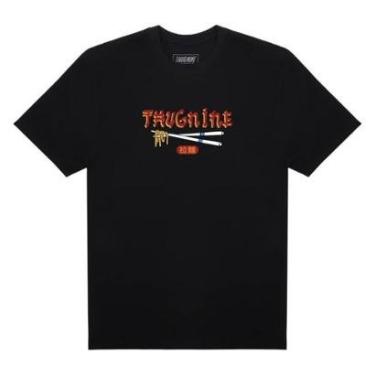 Imagem de Camiseta Thug Nine Lamen Storm Caqui G-Masculino