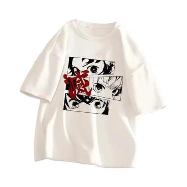 Imagem de Camiseta Unissex Demon Slayer Kimetsu No Yaiba Anime Verão Manga Curta