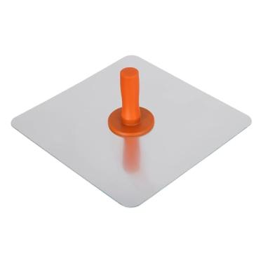 Imagem de Bothyi Placa de gesso de alumínio com alça, borda lisa, placa de gesso, de mão para concreto, drywall, suprimentos industriais, cimento, 34.5 Cm X 11 Cm