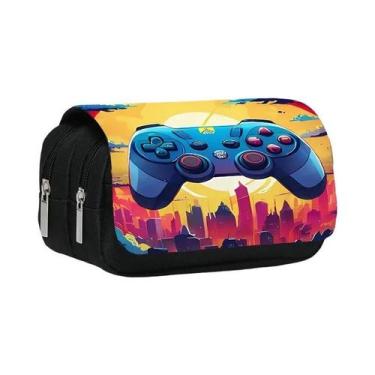 Imagem de Estojo De Caneta Flip De Dupla Camada Em Estilo De Controle De Jogo 3D