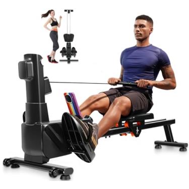 Imagem de Simulador Rêmo Magnetico Seco Indoor, Rémo Indoor, Máquinas de Rémo Magnéticas, Adequado Exercícios Ginásio, Apartamentos e Inteiro em Casa, Capacidade Carga 120 kg, Dobrável