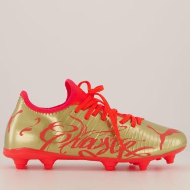 Imagem de Chuteira Puma Future Z 4.4 NJr FG/AG BDP Campo Laranja e Dourada-Masculino