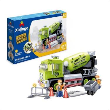 Imagem de Brinquedo de Montar 417 Peças Infantil +5 Anos Cidade em Obras Caminhã