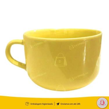 Imagem de Kit Jogo 2 Canecas Jumbo Tigela Cumbuca 450ml Sopa Caldo Porção - HR P