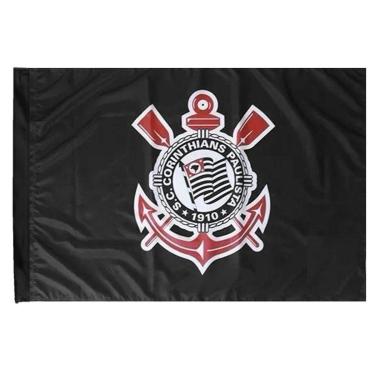 Imagem de Bandeira Torcedor do Corinthians 96 x 68 cm-Unissex