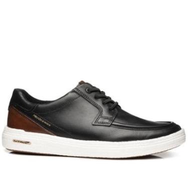 Imagem de Tênis Casual Pegada Masculino em Couro Preto 112002-01-Masculino