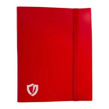 Imagem de Central Album Fichario Pasta 3x3 Vermelho 360 Cartas Padrão 20 Folhas