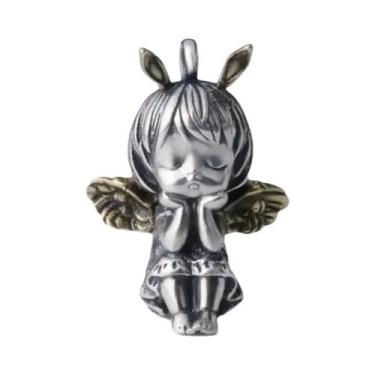 Imagem de Colar Com Pingente De Menina Mecha Em Prata Para Homens E Mulheres, Jo