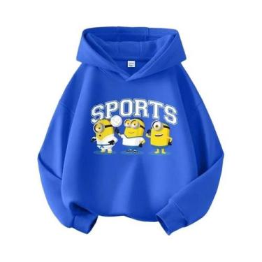 Imagem de Moletom Com Capuz Estampado Minions Despicable Me Para Meninos E Menin