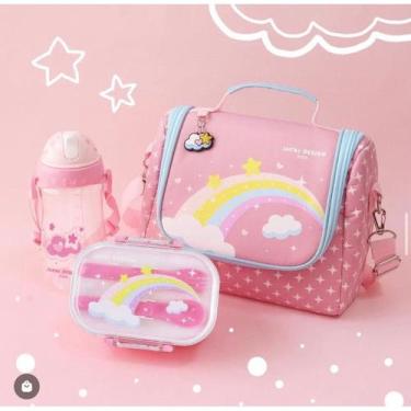 Imagem de Kit Marmita Infantil Termica 3 peças Coleção Pimpolhos Escolar Kids - 