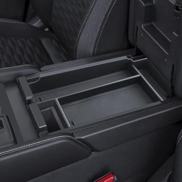 Imagem de LANTU Organizador de console central Pathfinder de camada dupla 2022-2025 2026 Nissan Pathfinder (S/SV/SL/Rock Creek/Platinum) Acessórios Organizador de caixa de apoio de braço + Conjunto de bandeja