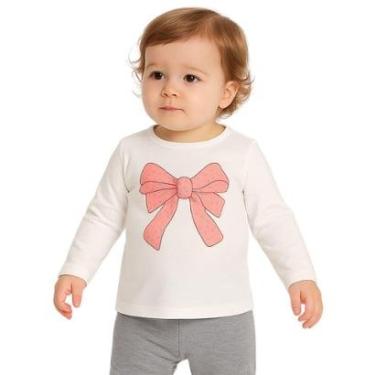 Imagem de Blusa Infantil Menina Laço com Strass Algodão Kyly-Feminino