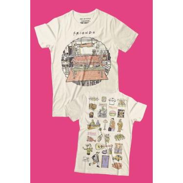 Imagem de Camiseta Friends Elementos - Piticas, G2, Off white, Unissex