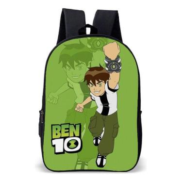 Imagem de Mochila Infantil Escolar Simples Tema Relogio Alien 10 Ben - Use Nerd,