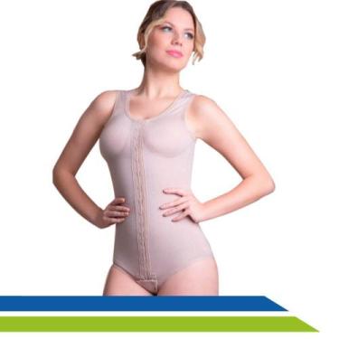 Imagem de Cinta Pós-Parto e Pós-Cirúrgica Body com Colchetes Frontais e Alça Reg