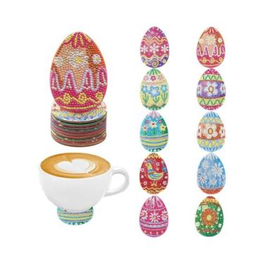 Imagem de Conjunto De Porta-Copos De Pintura Diamante Com Animais De Desenho Ani