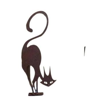 Imagem de Cabideiro De Parede Em Metal Preto Com 5 Ganchos, Organizador Vintage 