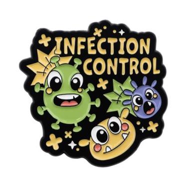 Imagem de Broche De Esmalte Feminino Com Desenho De Animal E Citação De Lixo, Es