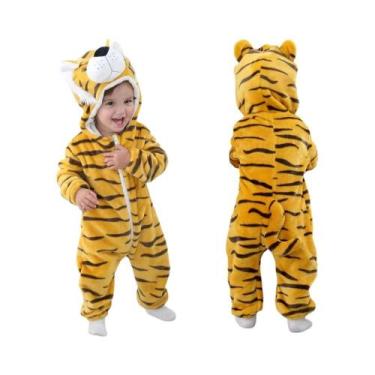 Imagem de Macacão De Inverno Para Bebê Com Capuz De Dinossauro Para Halloween, C