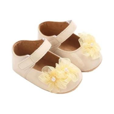 Imagem de Sapatos De Princesa Macios Para Bebê Menina Com Decoração De Pérola E 