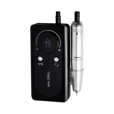 Imagem de Lixadeira Elétrica Profissional Recarregável Para Unhas 45000RPM, Baix