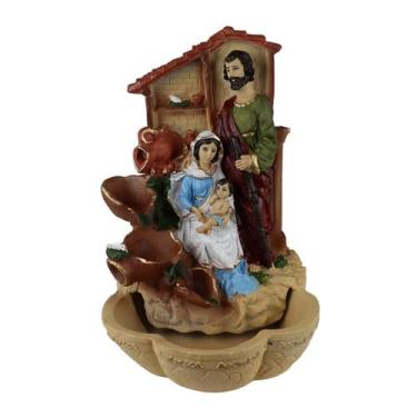 Imagem de Fonte De Água Rústica Presépio Jesus Cascata Decorativa Jardim - Ô Bic