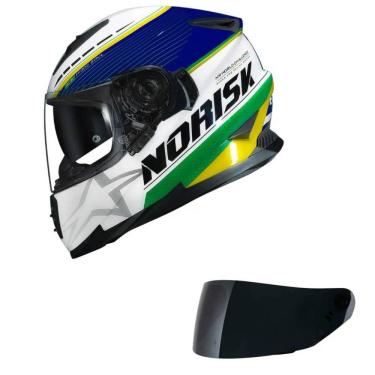 Imagem de Capacete Norisk Soul II Grand Prix Brasil Mais Viseira Fumê