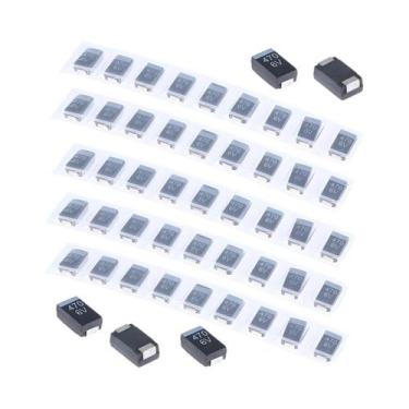 Imagem de Capacitores De Tantalum SMT Pretos 470uF 6V 20Pcs 50Pcs Componentes Pa